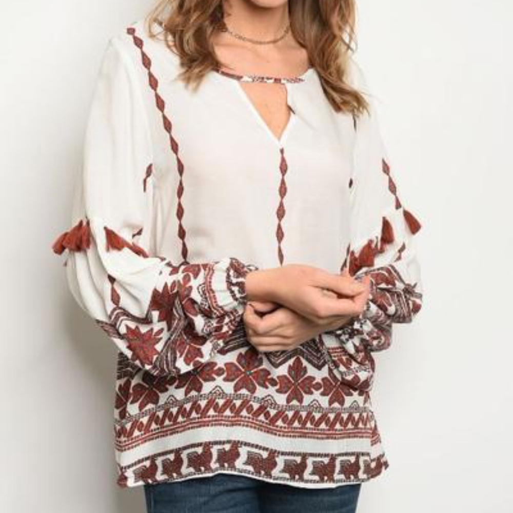 Celeste Tassel Blouse